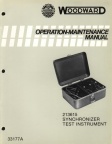 Manual No 33177 A  Test Instrument